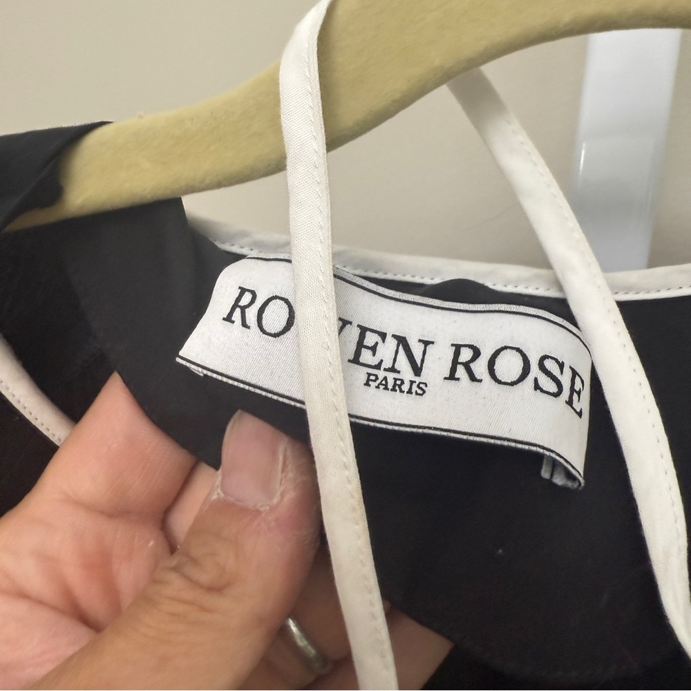 ROWEN ROSE
Strapless Peplum Dress in Denim size S - Picture 5 of 8